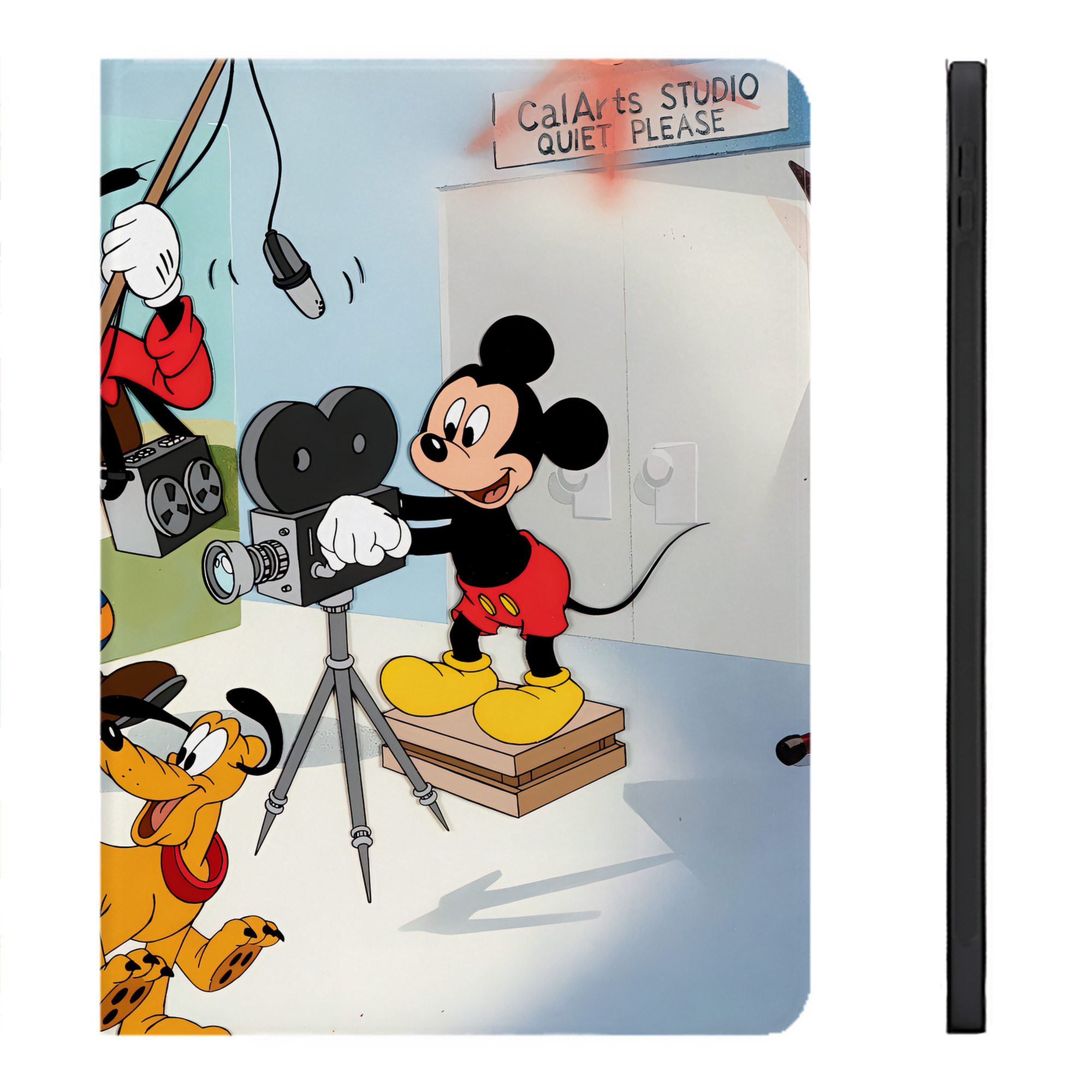 （画像用） ミッキーマウス Mickey Mouse IPadケース ペンホルダー付き ブックスタイルデザイン